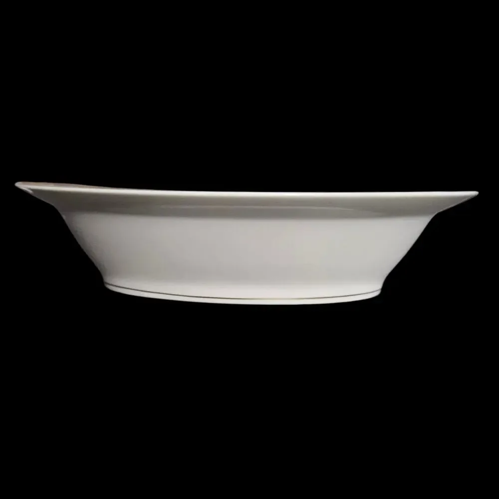 Theodore Haviland New York Oxford Oval Serving Bowl Gold Trim 9.5